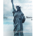 The city woman monument of the Liberty Statue famous bronze sculpture artists